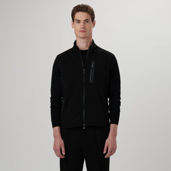 NEW BUGATCHI LARGE black zip up  vest - Picture 1 of 16